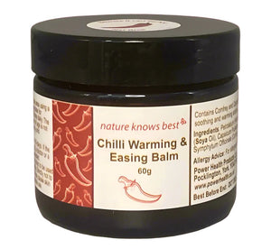 PowerHealth chilli hot balm for muscle aches in 60g jar for warming and easing muscle pain