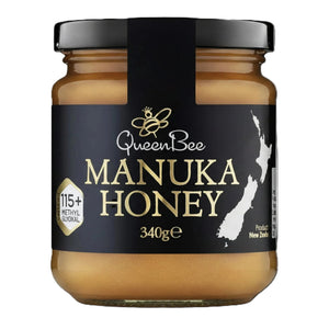 Queen Bee Mānuka Honey MGO 115+ 340g Glass Jar - Pure & Genuine