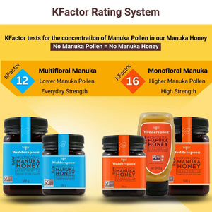 Wedderspoon Raw Manuka Honey KFactor 12+ 250g - Manuka Honey Direct - Wedderspoon