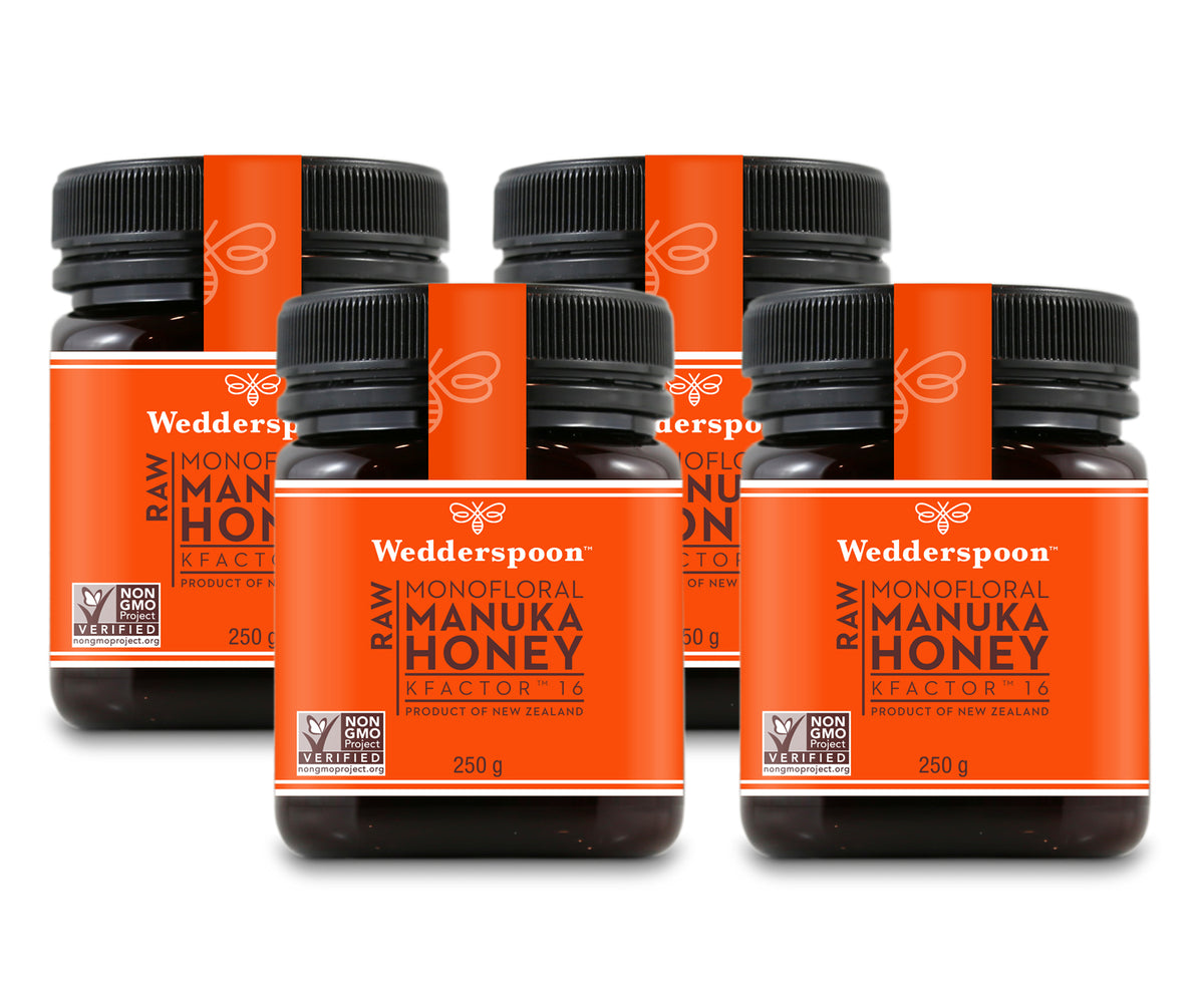 Wedderspoon KFactor 16 Raw Mānuka Honey, 500g, Unpasteurised