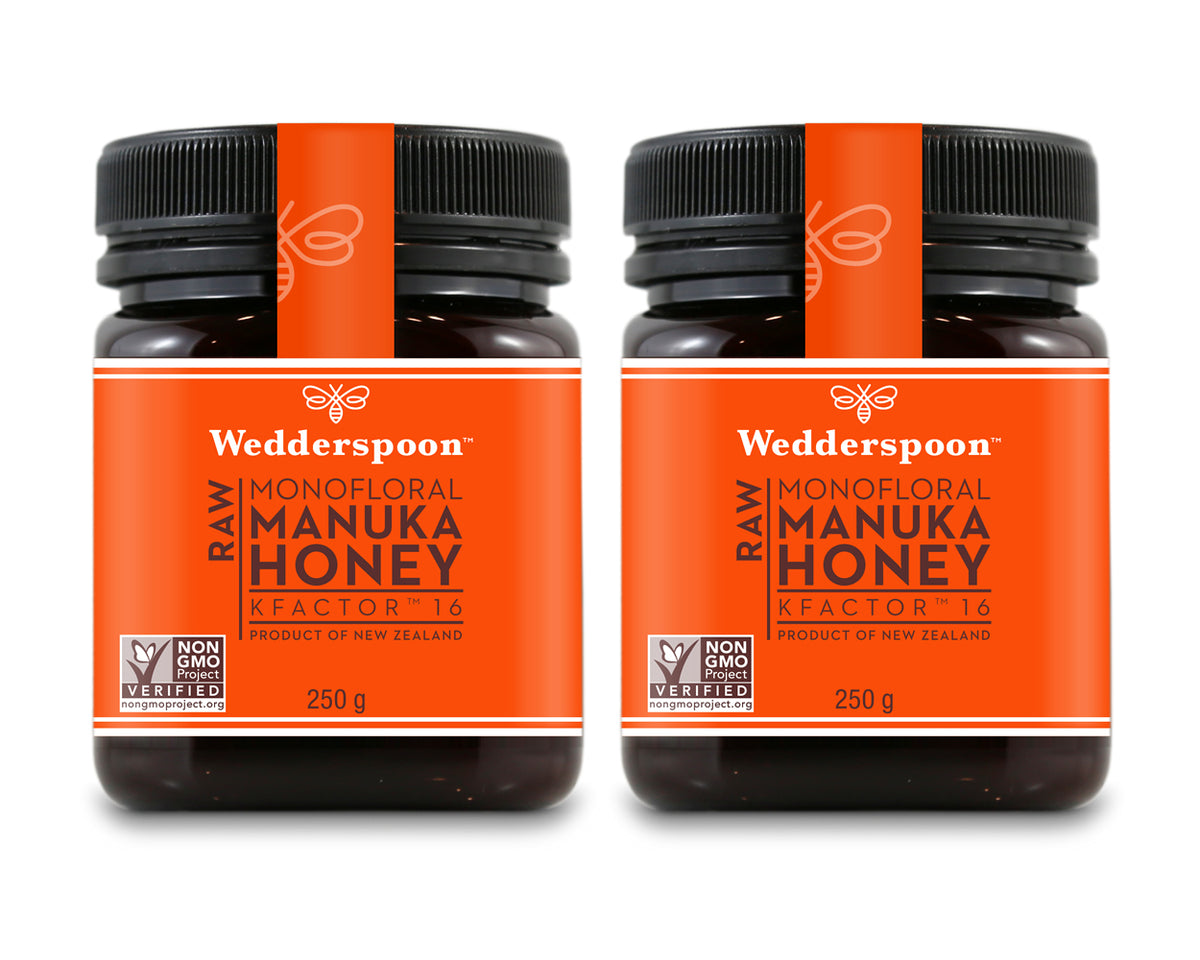 Wedderspoon KFactor 16 Raw Mānuka Honey, 500g, Unpasteurised