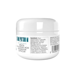 Moveit Joint Care Topical Cream 100ml by Manuka Honey Direct showing ingredient label on white jar