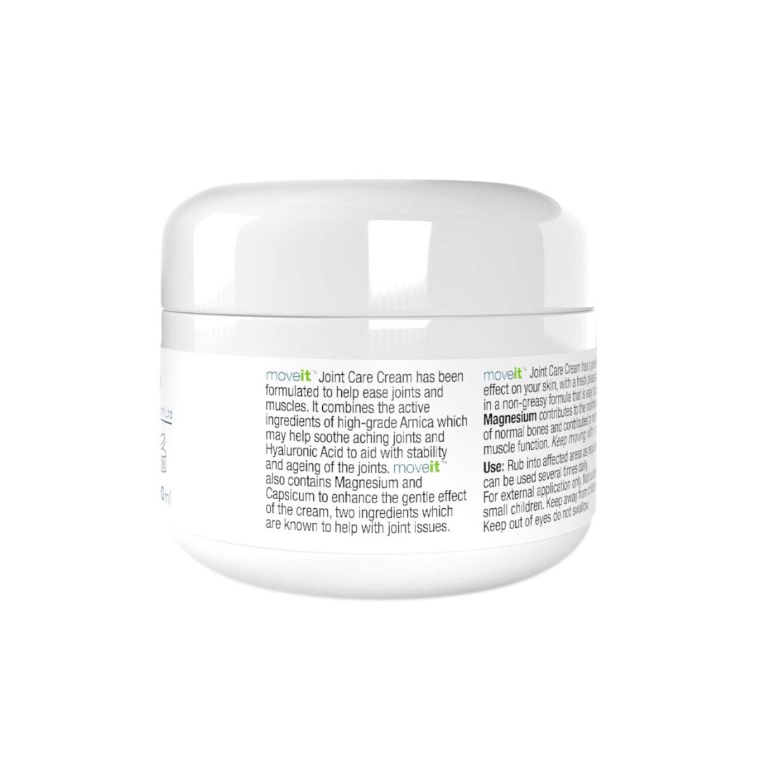 Moveit Joint Care Topical Cream 100ml by Manuka Honey Direct in white jar with detailed label