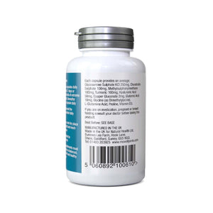 Moveit Jointcare supplement 30 capsules bottle with ingredient label by Manuka Honey Direct