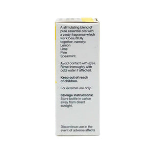 Natures Response tea tree essential oil 10ml white carton packaging showing ingredients and warnings