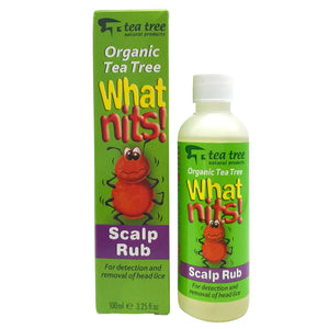 Nature's Response Tea Tree What Nits! Scalp Rub (Natural Nit Treatment) - 100ml - Manuka Honey Direct - Nature's Response