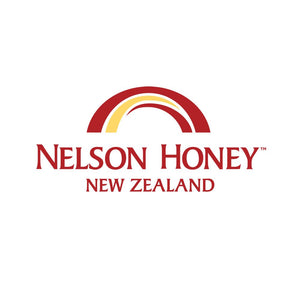 Nelsons Honey New Zealand logo on packaging for manuka honey gardeners soap bar