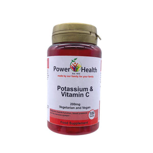 Power Health Potassium 200mg + Vitamin C 50mg - 100 tablets - Manuka Honey Direct - PowerHealth