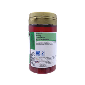 Power Health Turmeric 500mg - 30 capsules - Manuka Honey Direct - PowerHealth