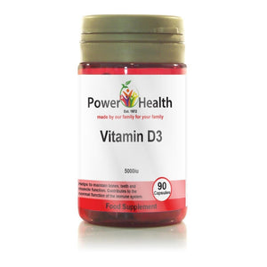 Power Health Vitamin D3 5000iu - 90 Capsules - Manuka Honey Direct - PowerHealth