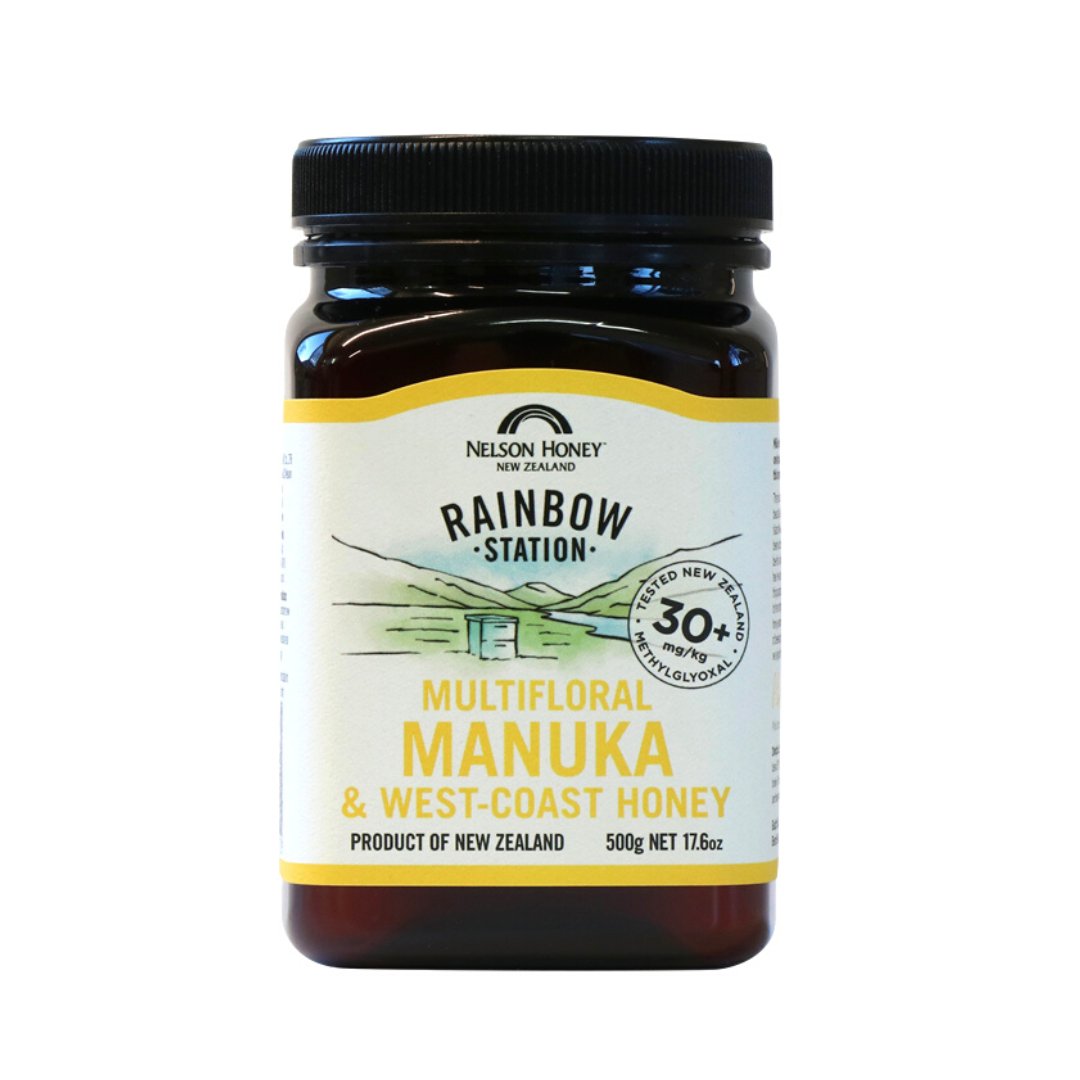 Rainbow Station Multifloral Manuka & West Coast Honey MG 30+ 500g - Manuka Honey Direct - Nelson's Honey