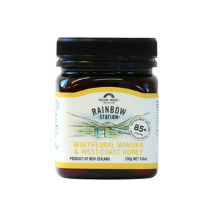 Rainbow Station Multifloral Manuka & West Coast Honey MG 85+ 250g - Manuka Honey Direct - Nelson's Honey