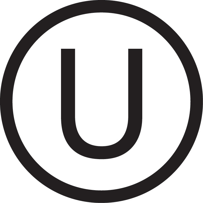 Symbol indicating kosher certification with a black U inside a circle for Wedderspoon manuka honey drops