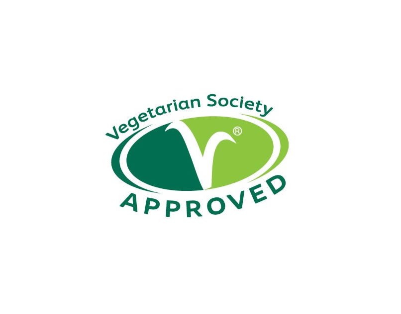 Vegetarian Society approved logo indicating Wedderspoon manuka honey drops are suitable for vegetarians